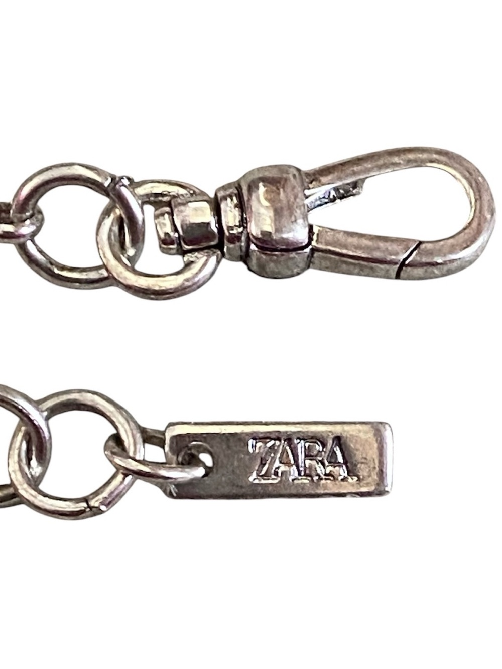 Zara X Kate Moss silvertone long necklace - Picture 6 of 7